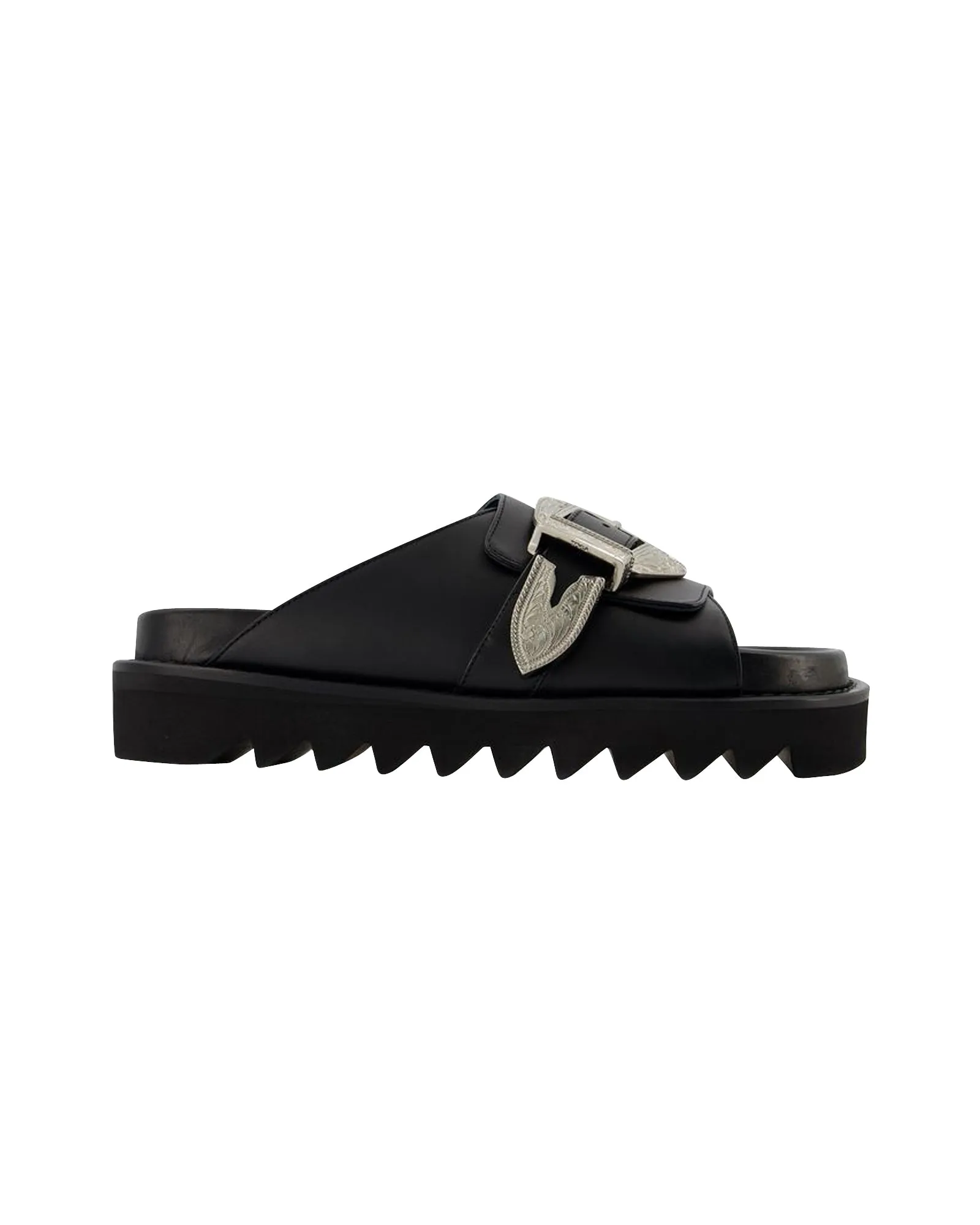 Aj1235 Mule - Toga Pulla - Black - Leather