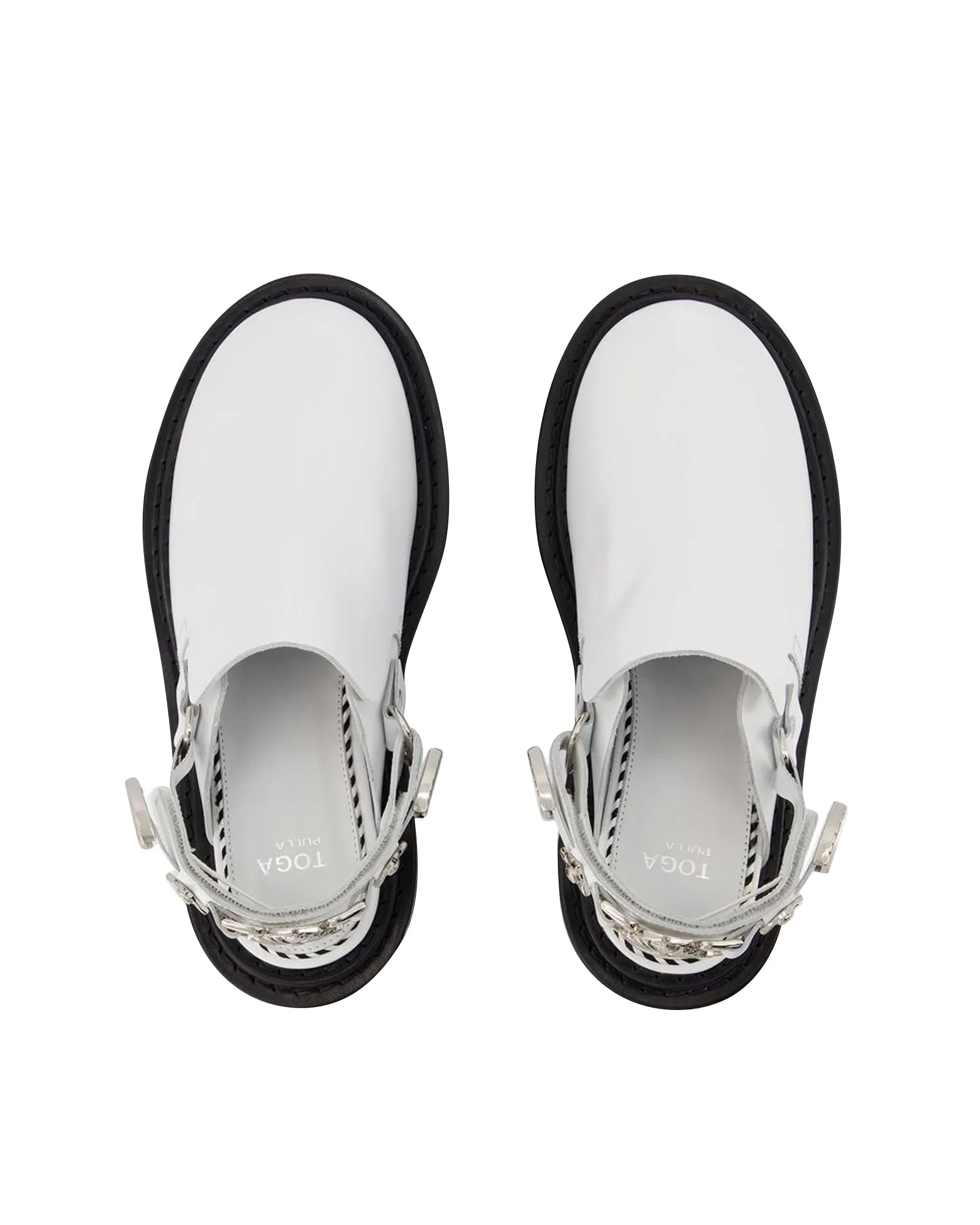 Aj1239 Mules - Toga Pulla - White - Leather
