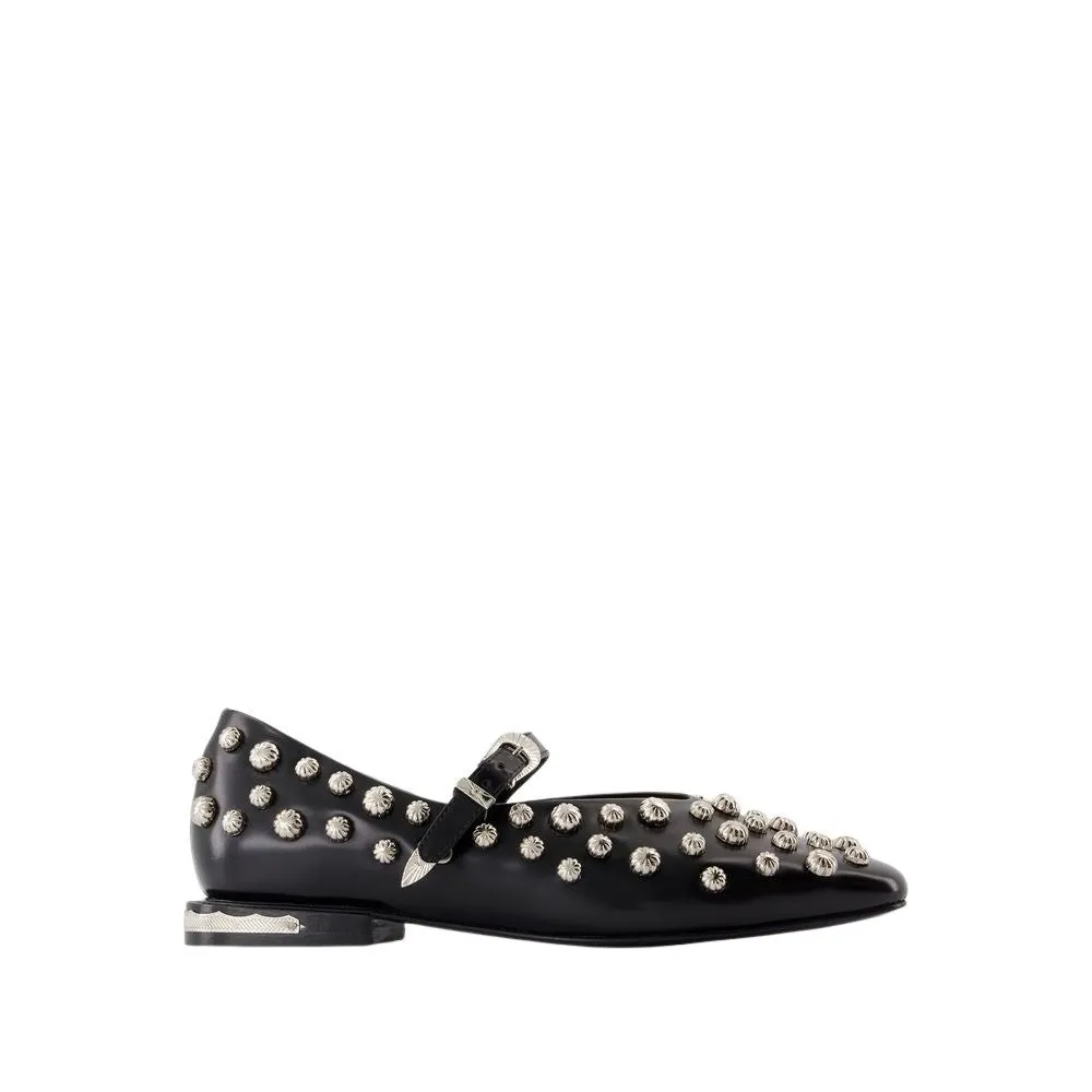 Aj1374 Ballerinas - Leather - Black