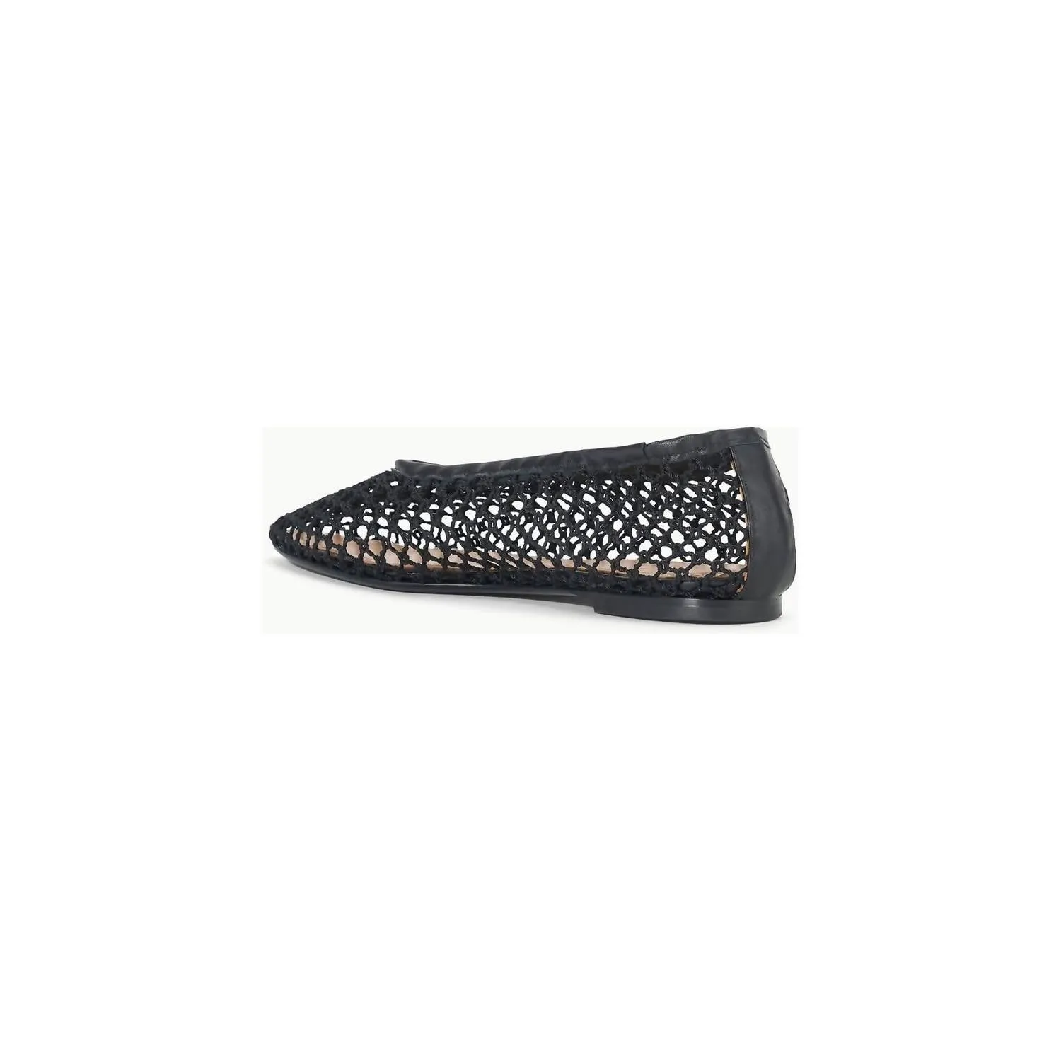 Alba Ballet Flat Netting In Black