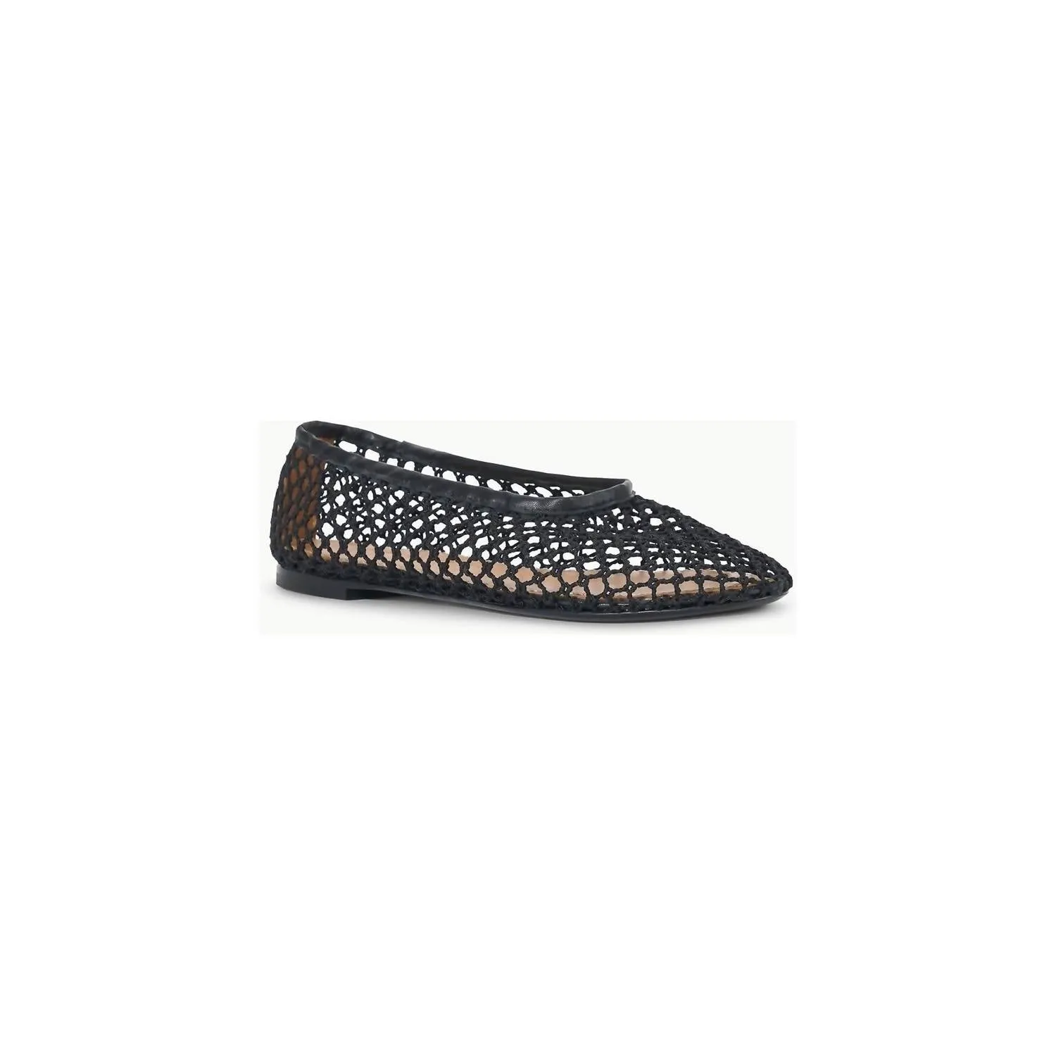 Alba Ballet Flat Netting In Black