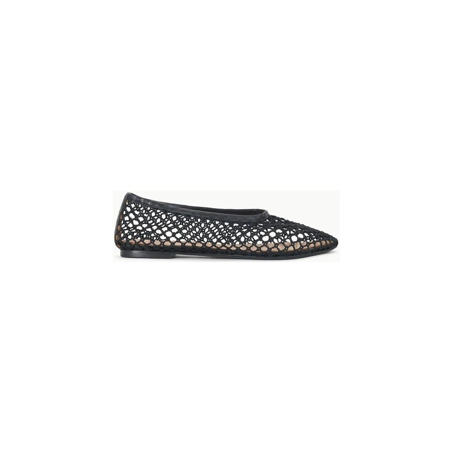 Alba Ballet Flat Netting In Black