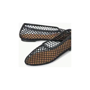 Alba Ballet Flat Netting In Black