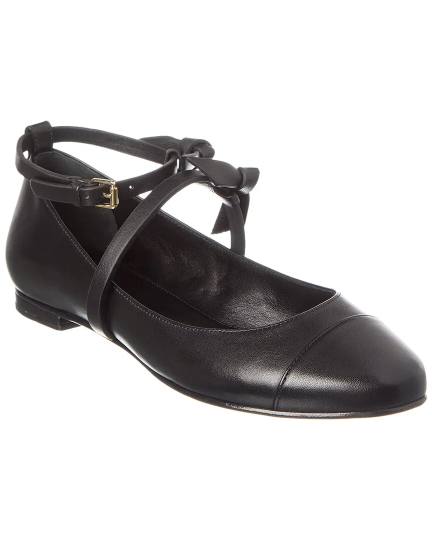 Alexandre Birman Slim Clarita Leather Ballet Flat