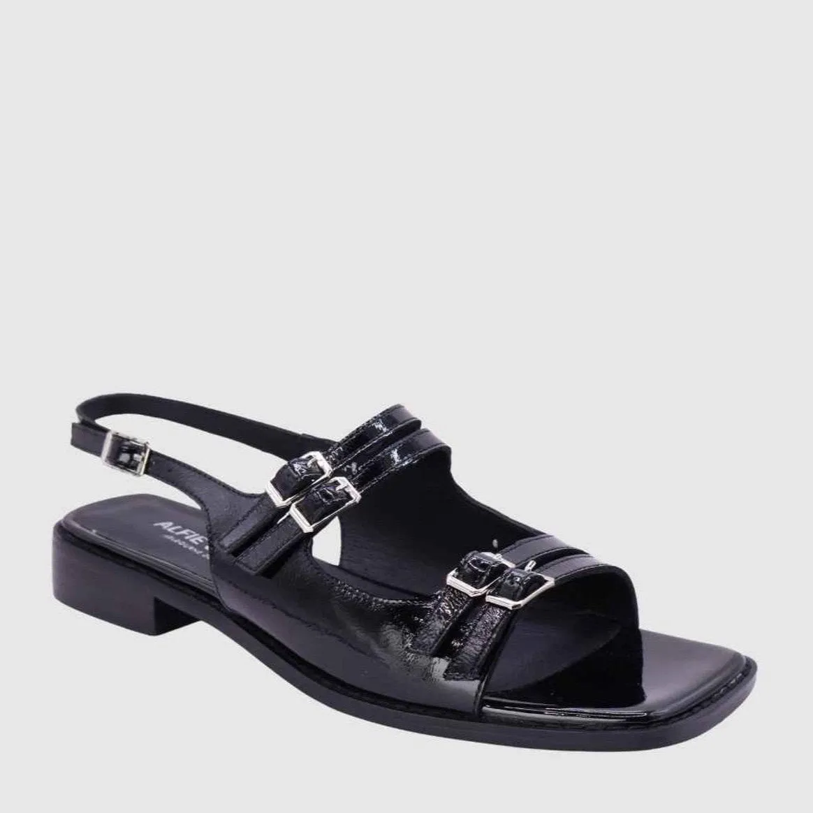 Alfie & Evie Nicola Black Patent