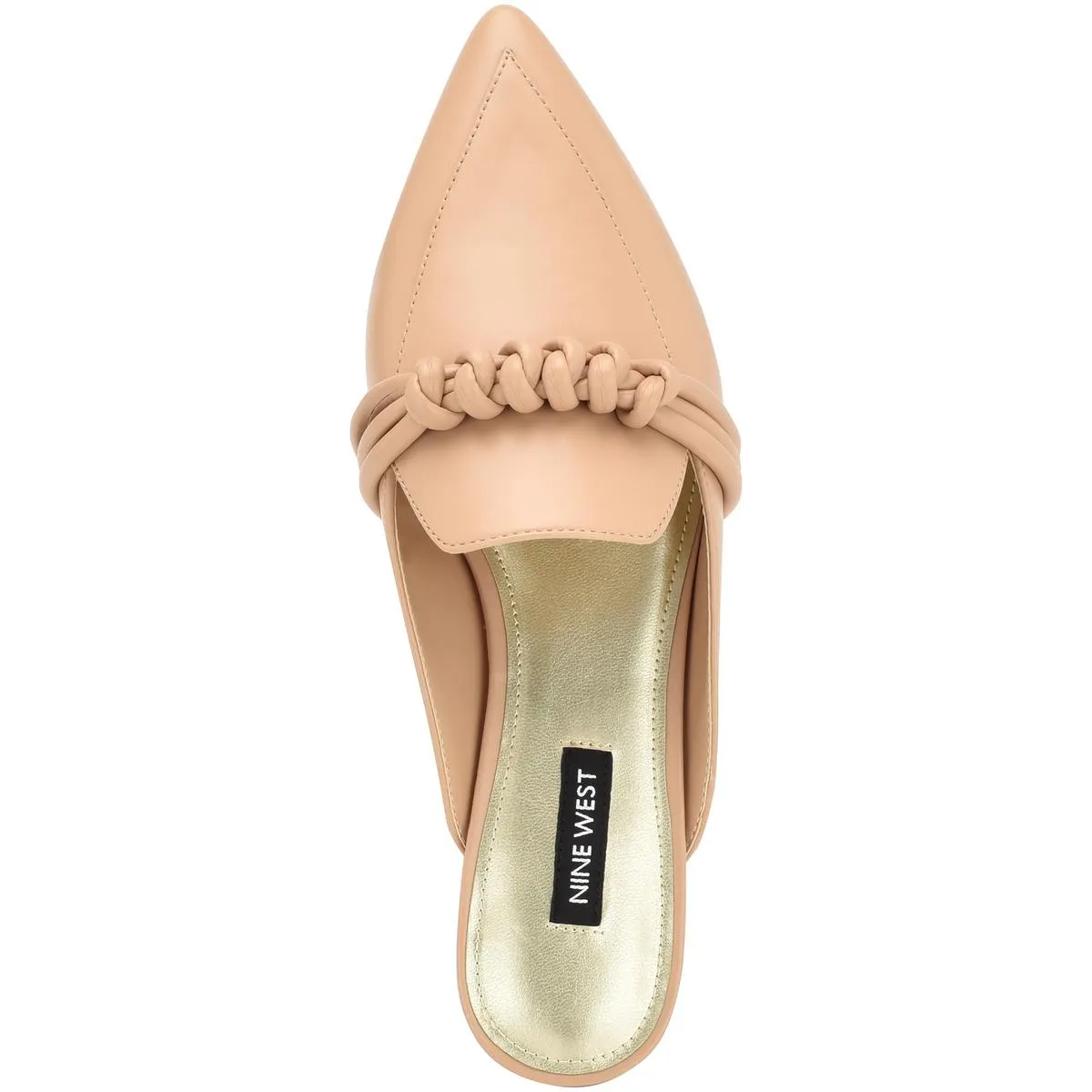 Aliby 3 Womens Faux Leather Pointed Toe Mules