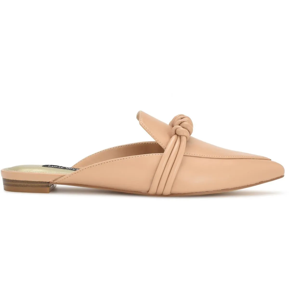 Aliby 3 Womens Faux Leather Pointed Toe Mules