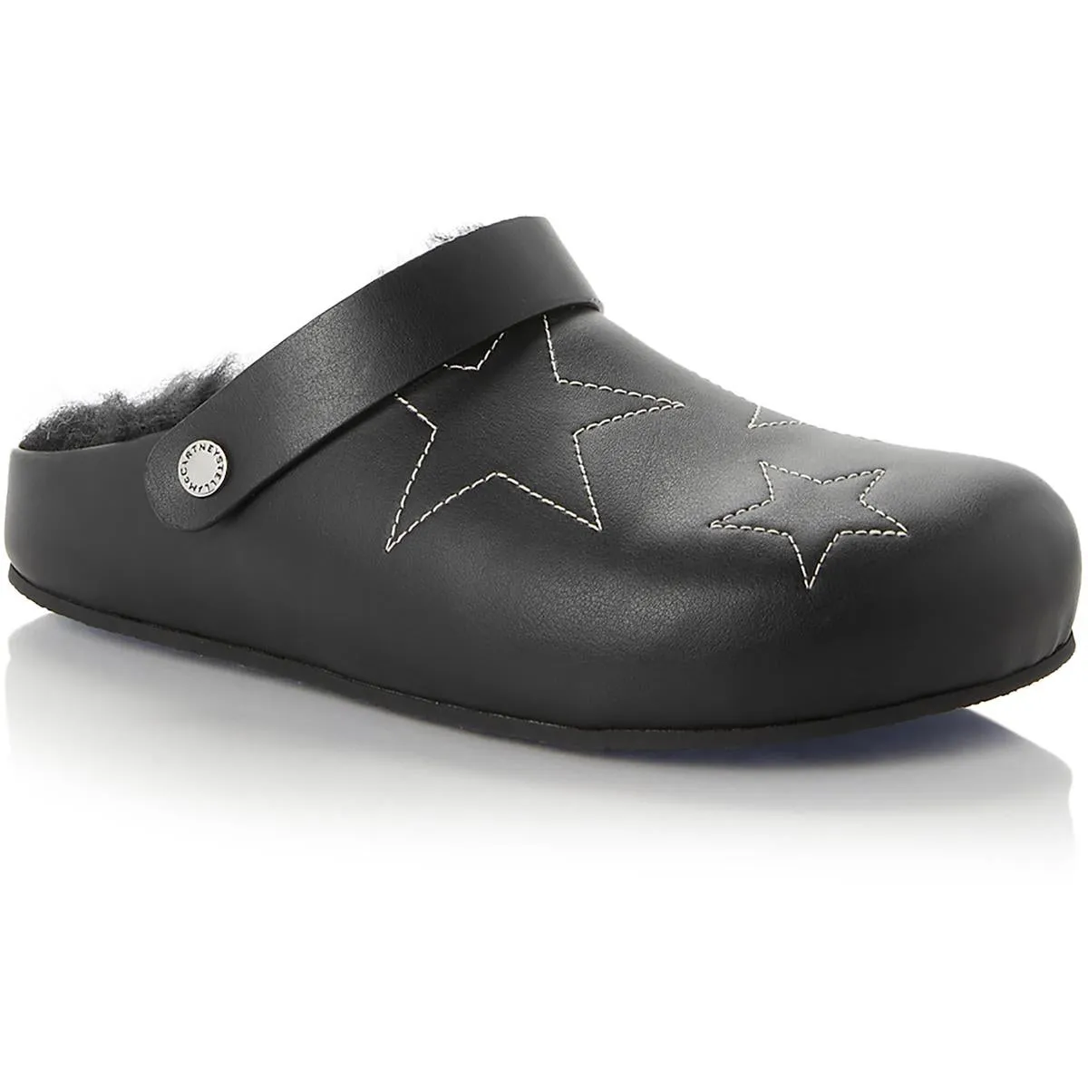 Alter Sporty Womens Faux Fur Lined Faux Leather Clogs