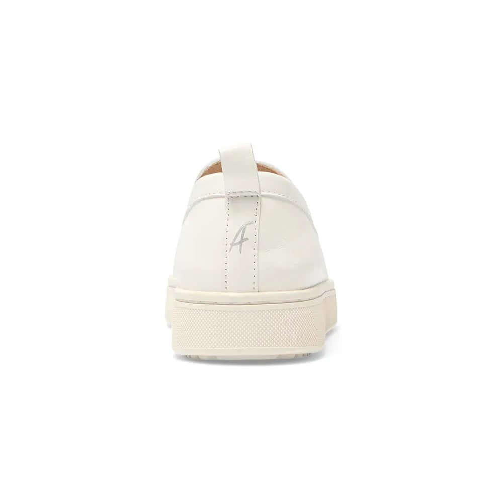 Angus Loafer in White Leather