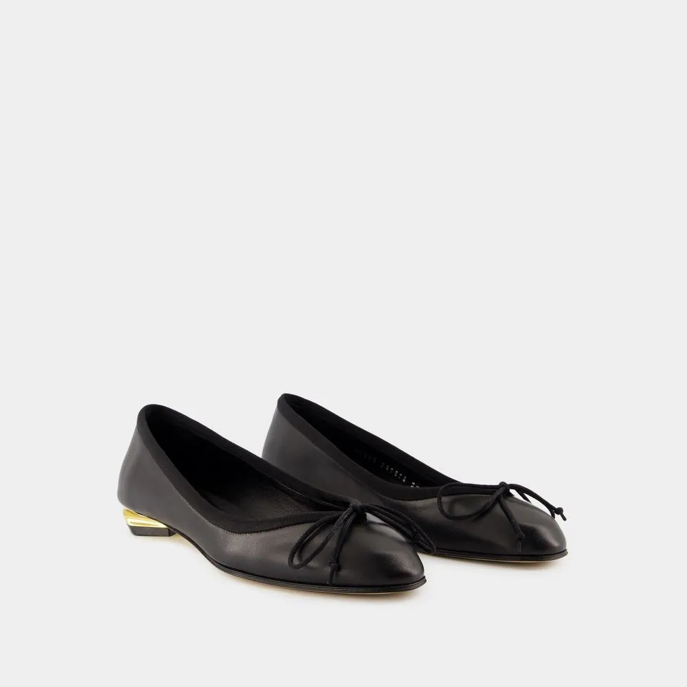 Armadillo Ballerinas - Leather - Black