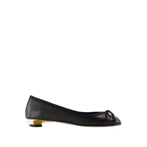 Armadillo Ballerinas - Leather - Black