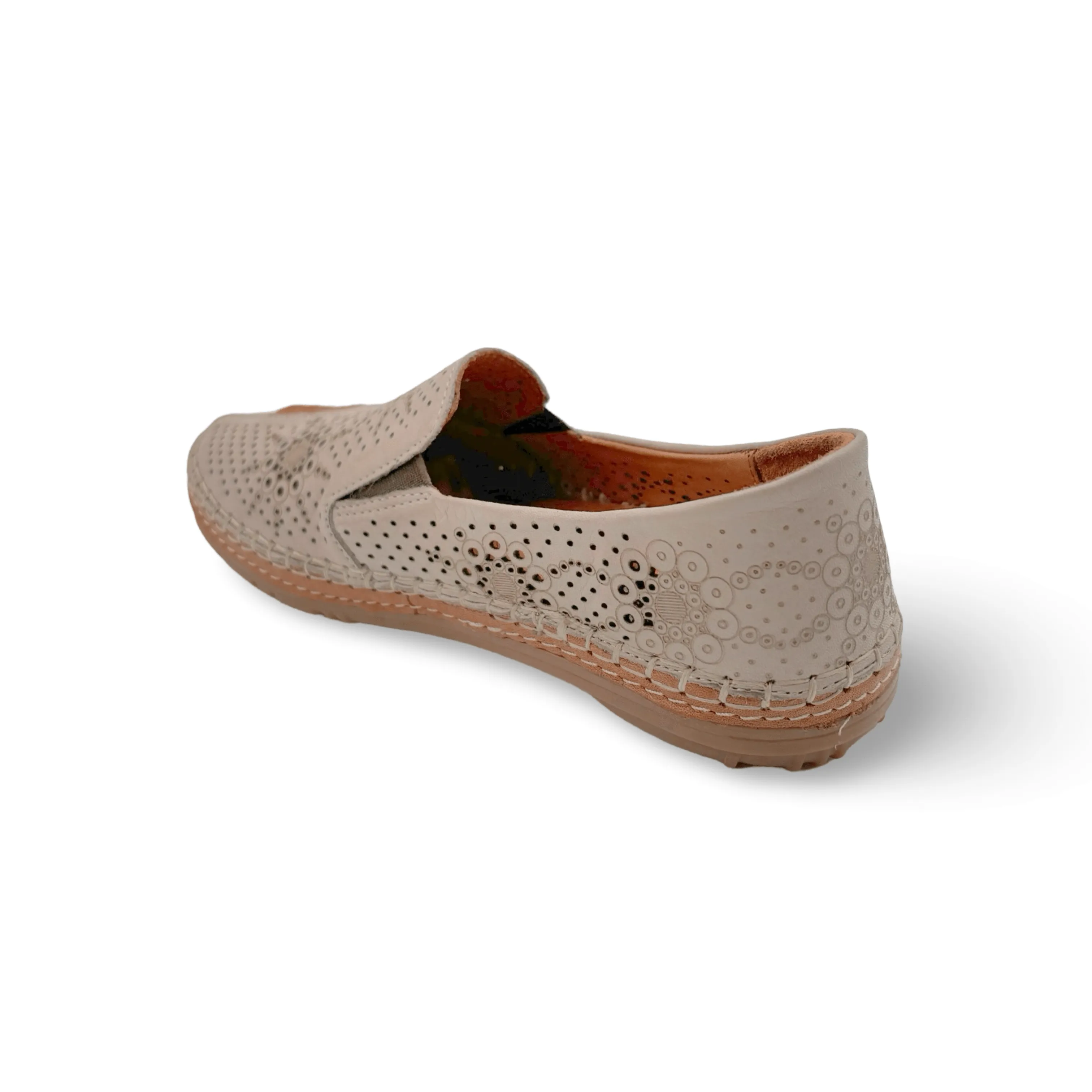 Atzi Mink Leather Flat