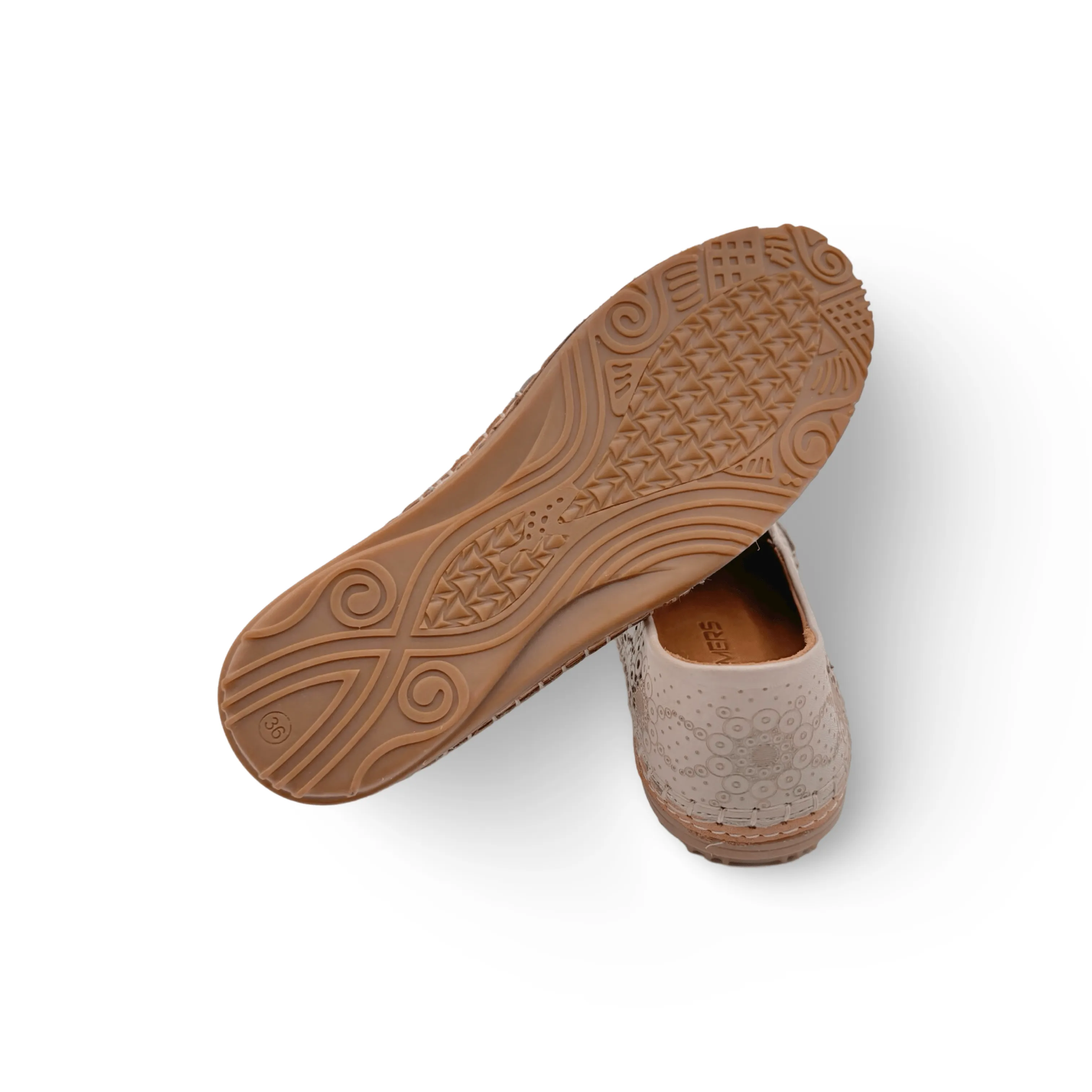 Atzi Mink Leather Flat