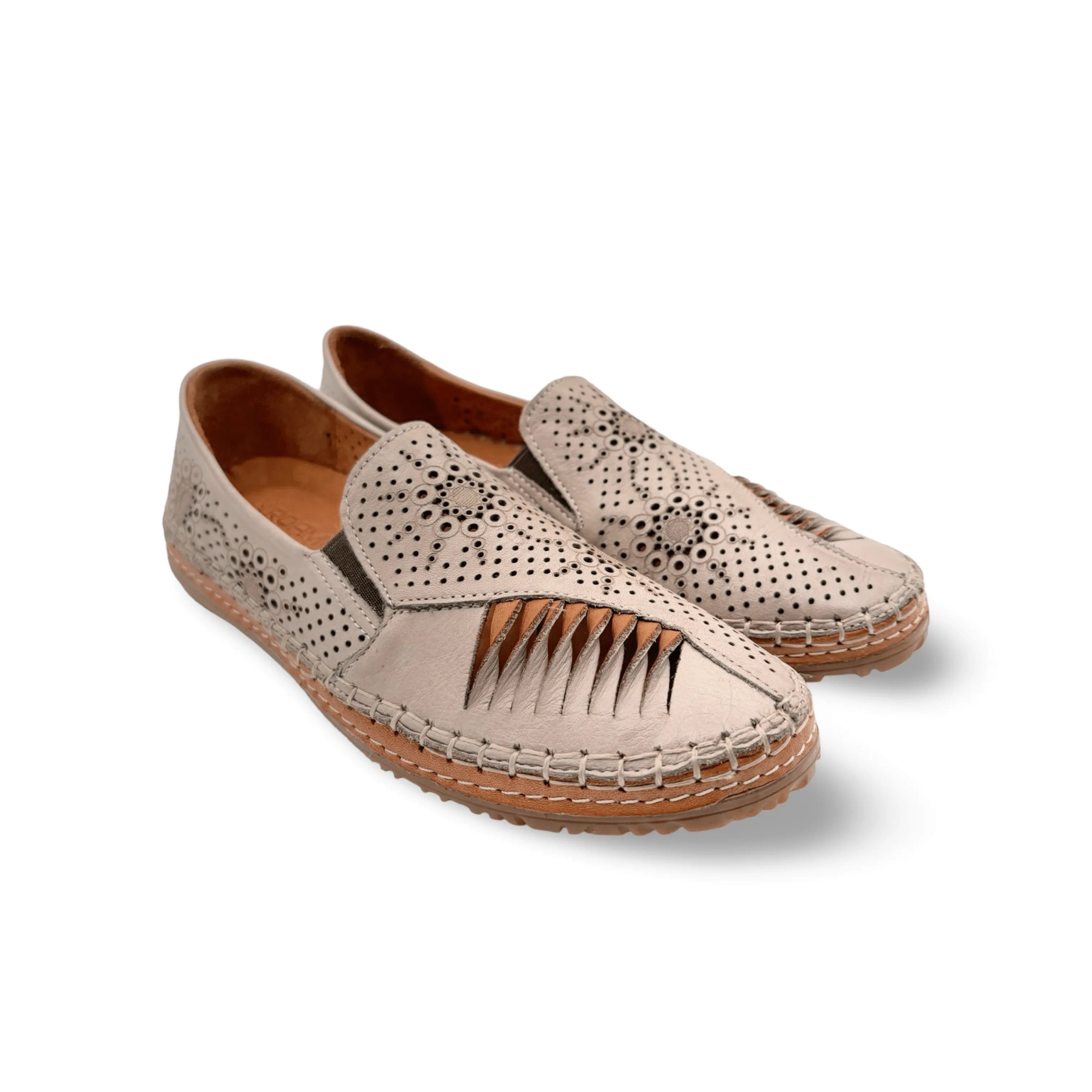Atzi Mink Leather Flat