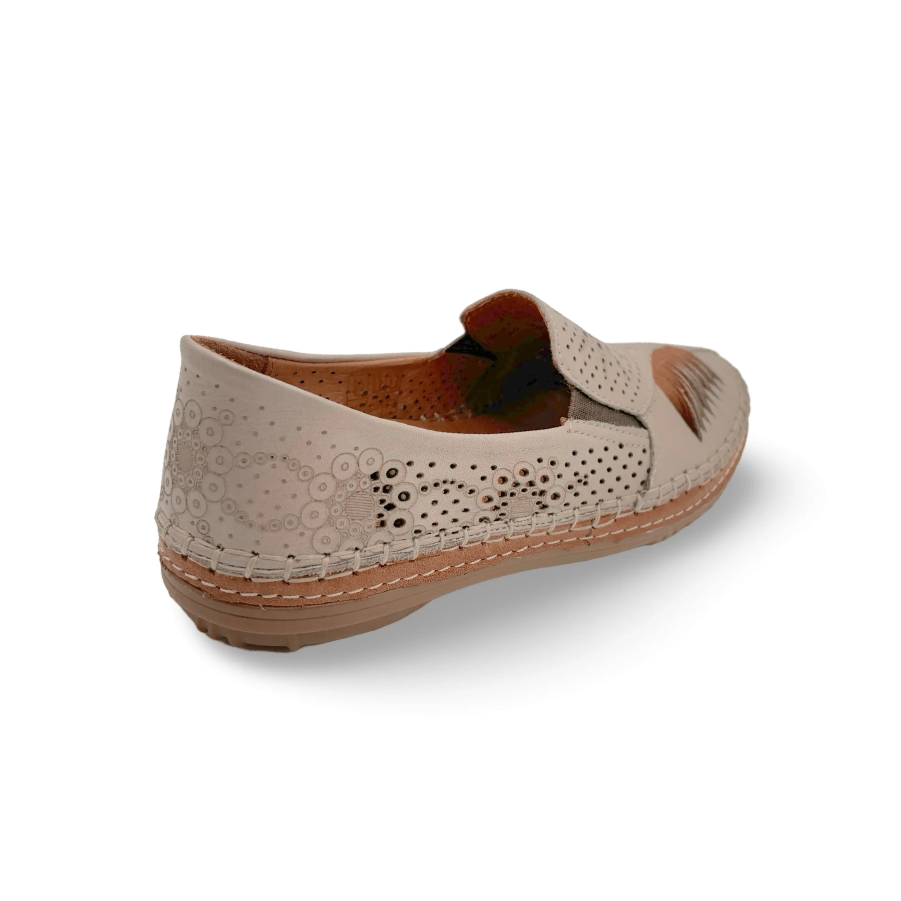 Atzi Mink Leather Flat