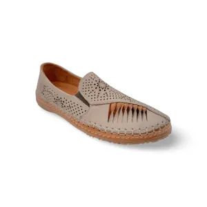 Atzi Mink Leather Flat