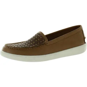 Audrey Womens Pull-on Leather Moccasins
