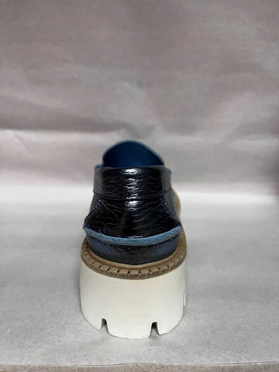 Azure Cervo Lame In Blue