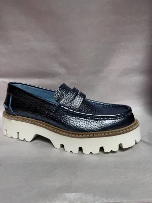 Azure Cervo Lame In Blue