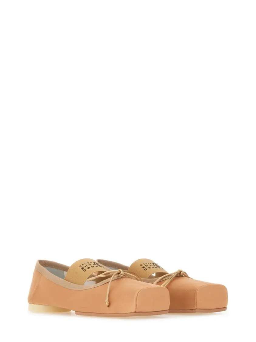 Ballerina Flats With Logo And Bow Detail