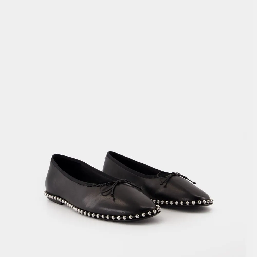 Ballerinas Lina Ballchain - Leather - Black