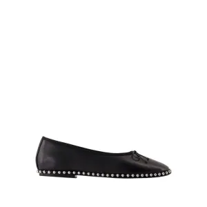 Ballerinas Lina Ballchain - Leather - Black