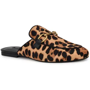 Bhalyap Womens Animal Print Leather Mules