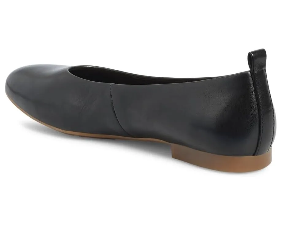 Born Patrice BR0064103 Ballet Flat Women US 8 Black Leather Slip On Shoes FZP079 (Black,8)