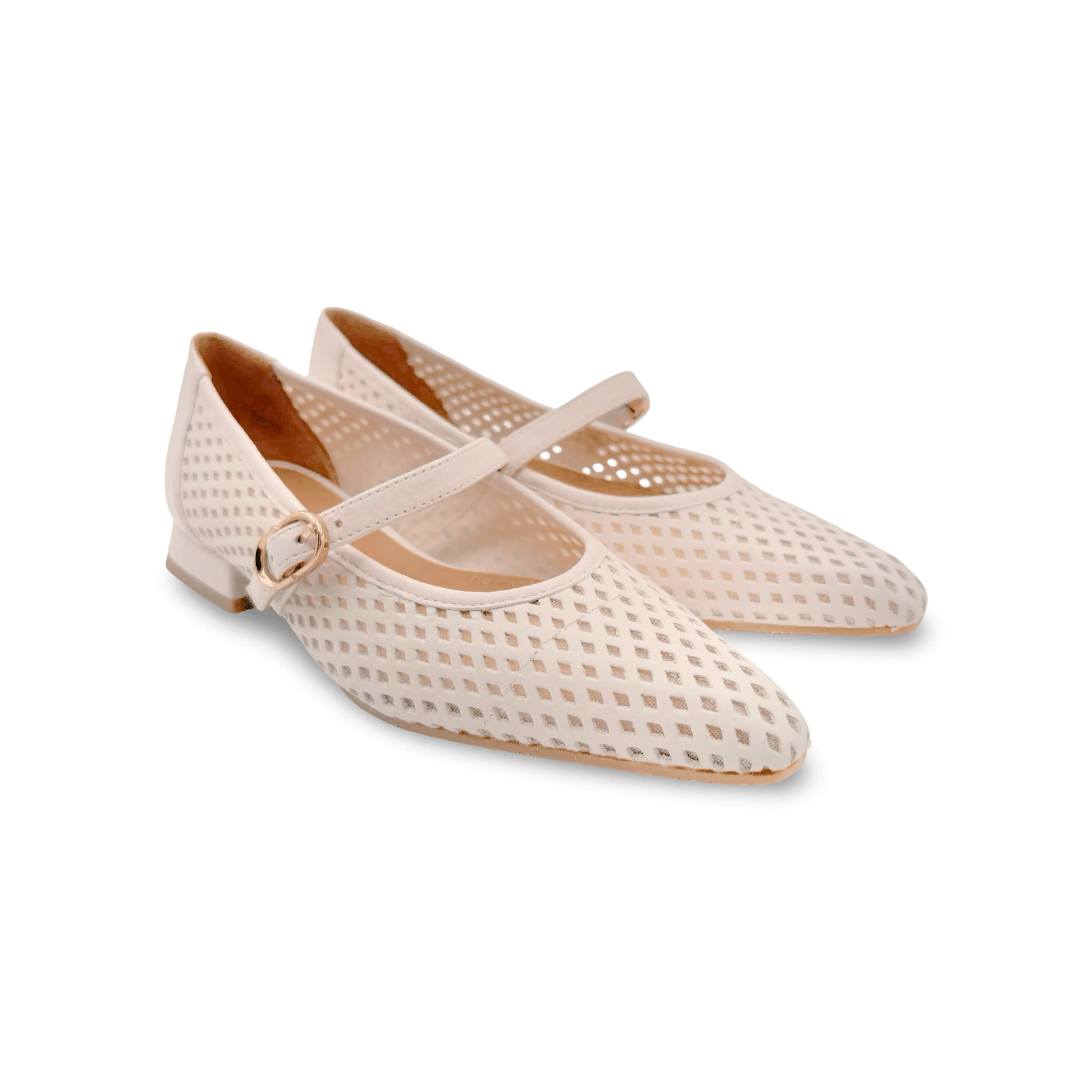 BRO5259 Nude Mary Jane Flat
