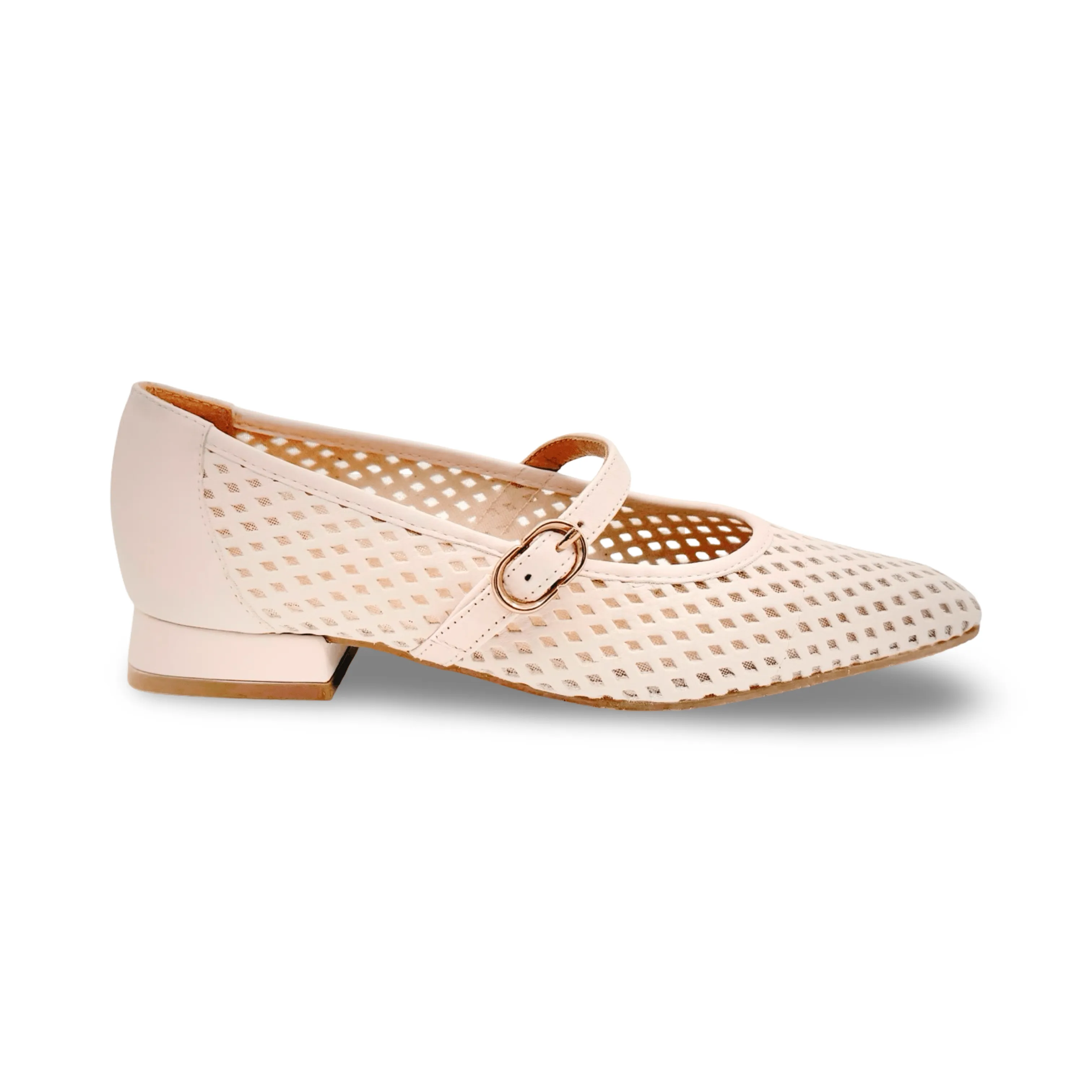 BRO5259 Nude Mary Jane Flat