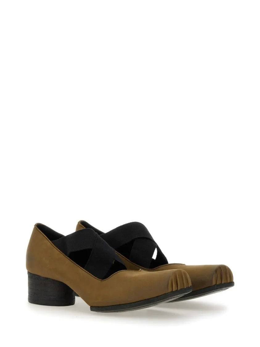 Brown Carbon Fiber Ballerina Shoes