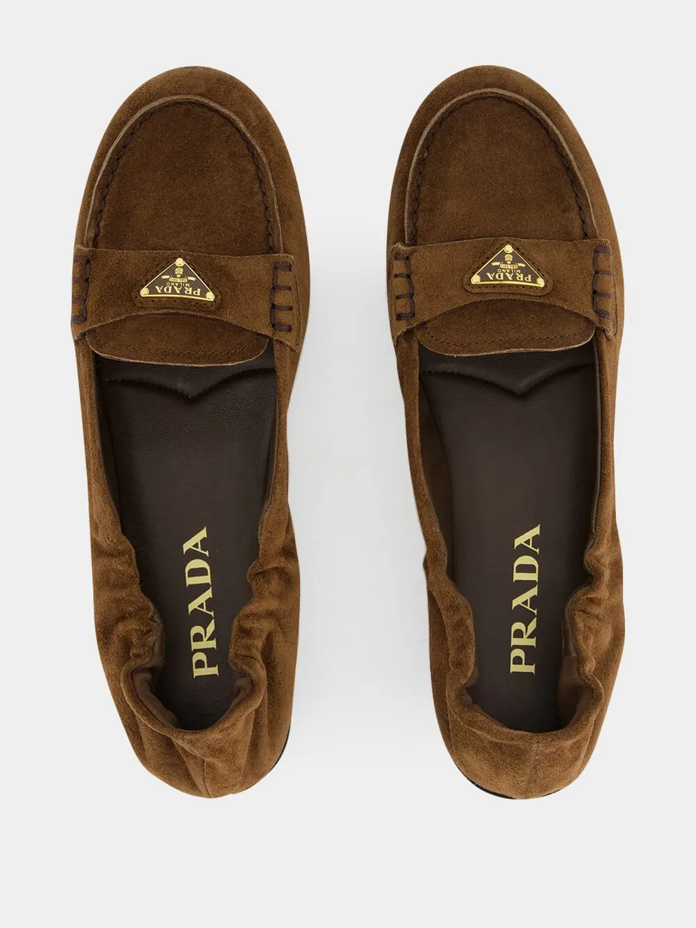 Brown Suede Loafers