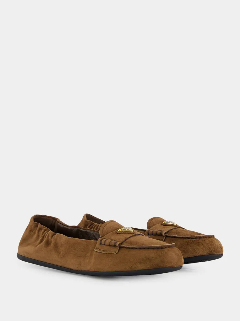 Brown Suede Loafers