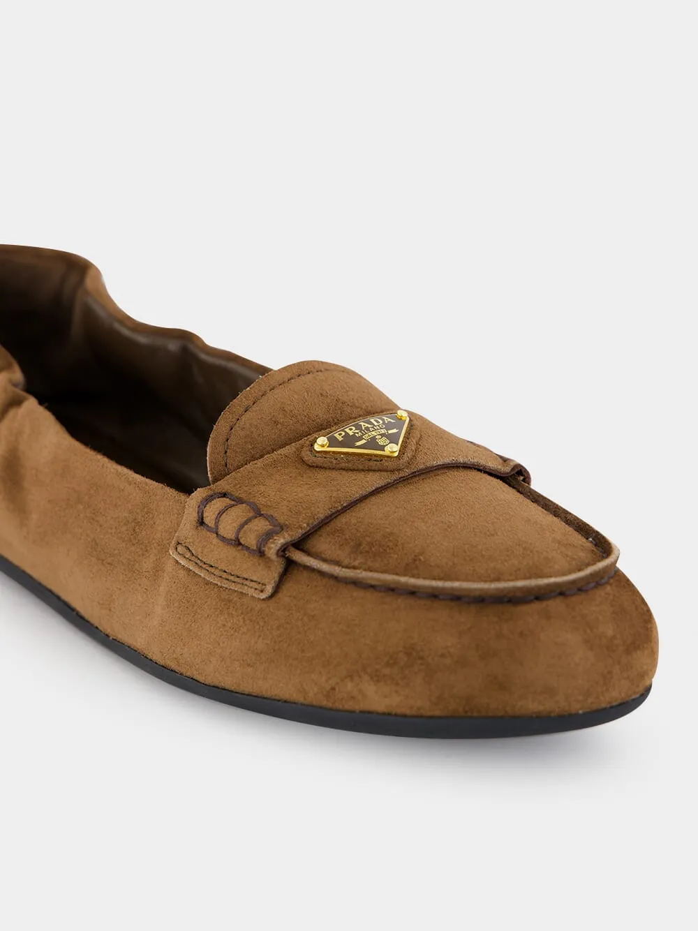Brown Suede Loafers