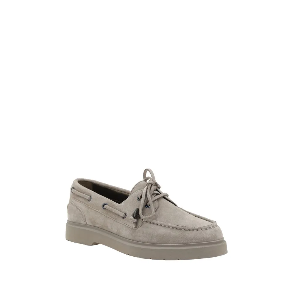 Brunello Cucinelli Suede Women's Loafers