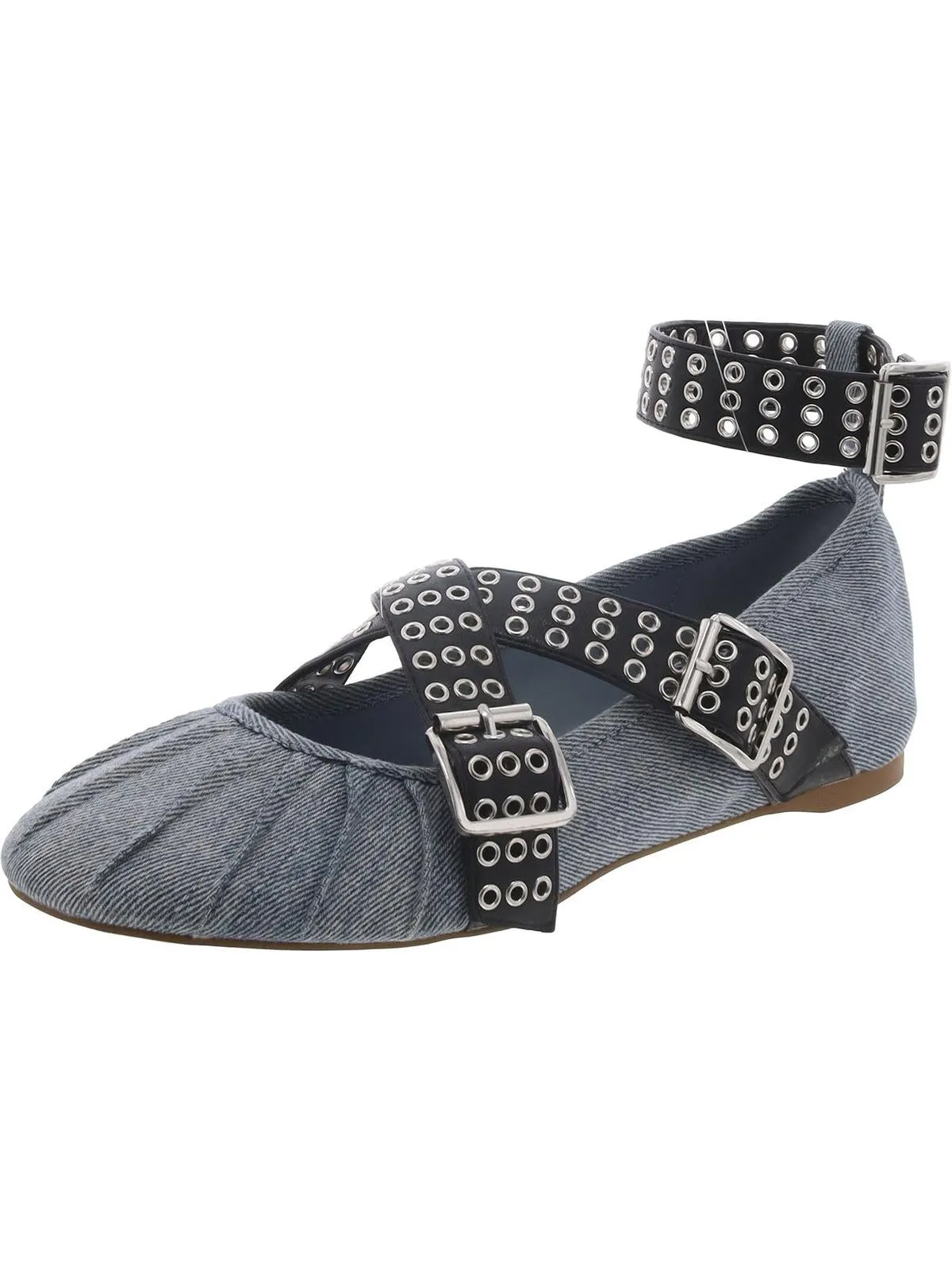 Bryar Womens Faux Leather Round Toe Ballet Flats