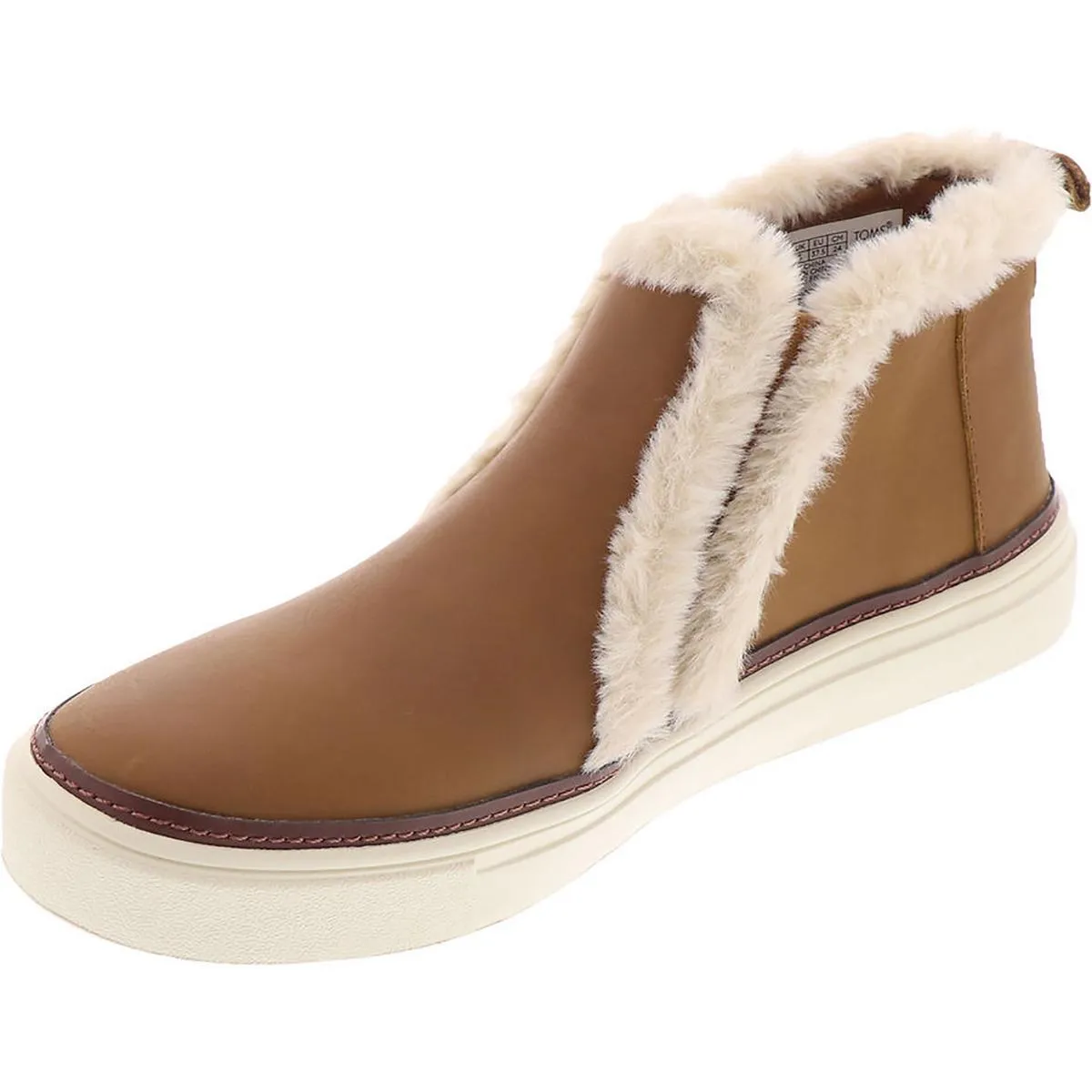 Bryce  Womens Leather Lifestyle Slip-On Sneakers