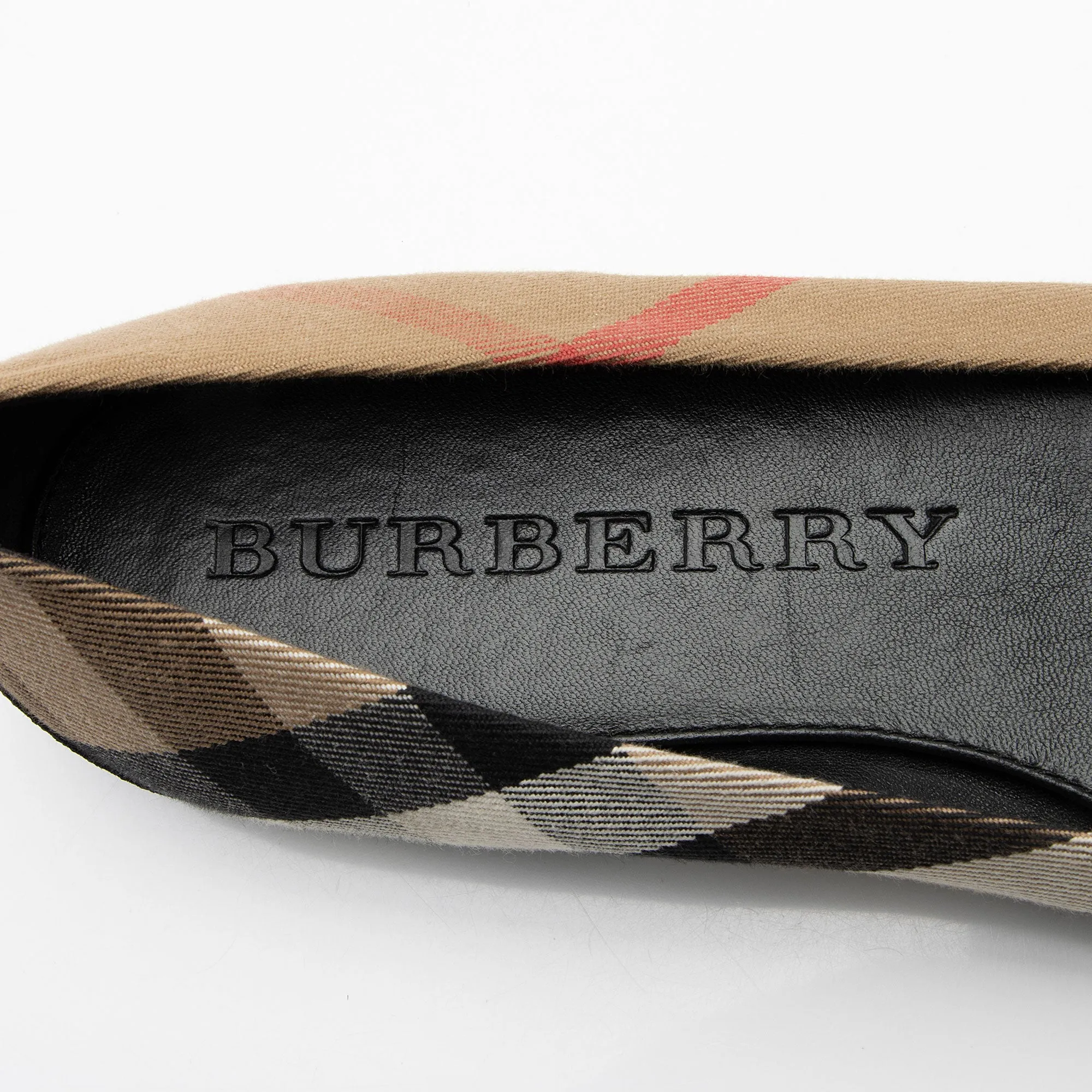 Burberry House Check Bridle Avonwick Ballerina Flats