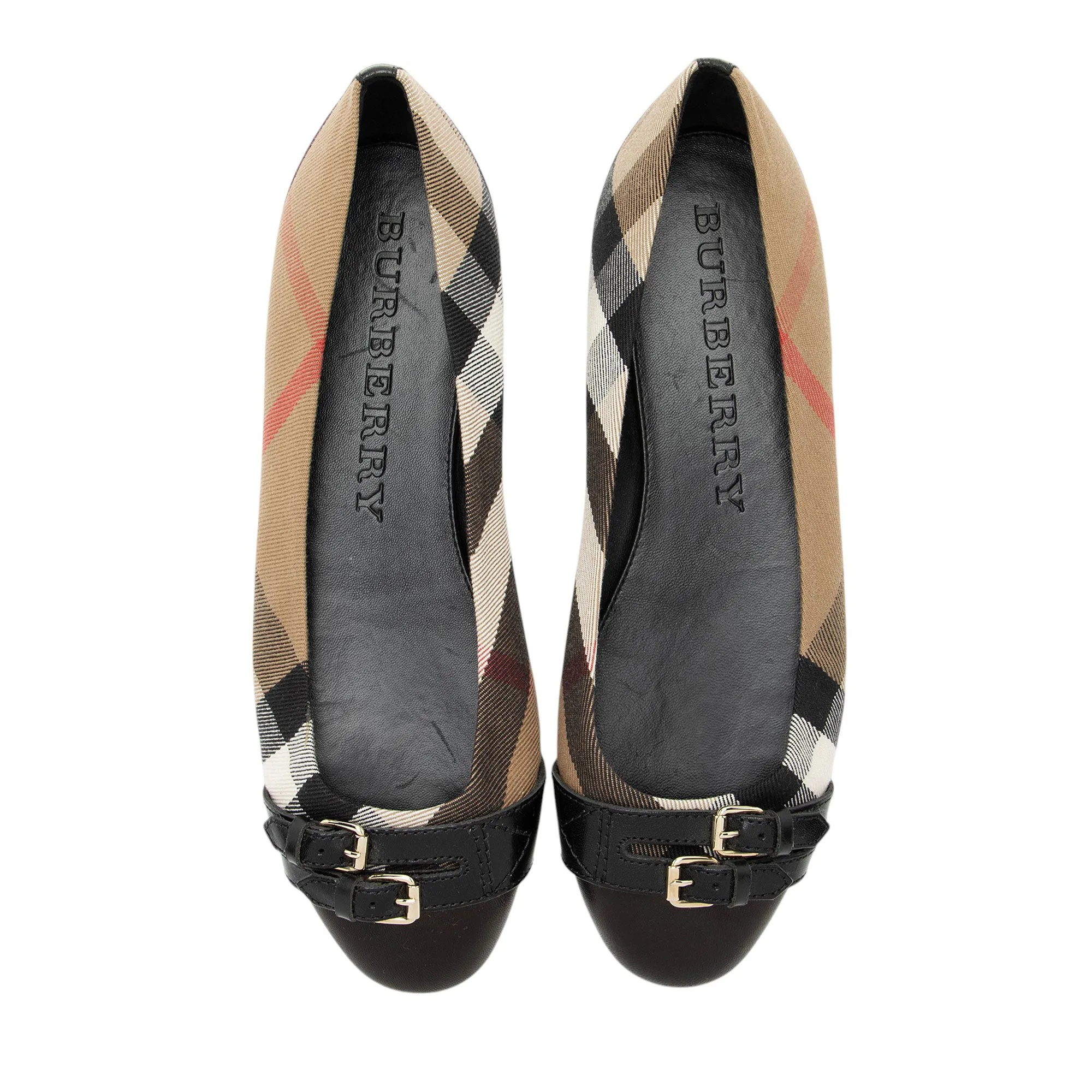 Burberry House Check Bridle Avonwick Ballerina Flats