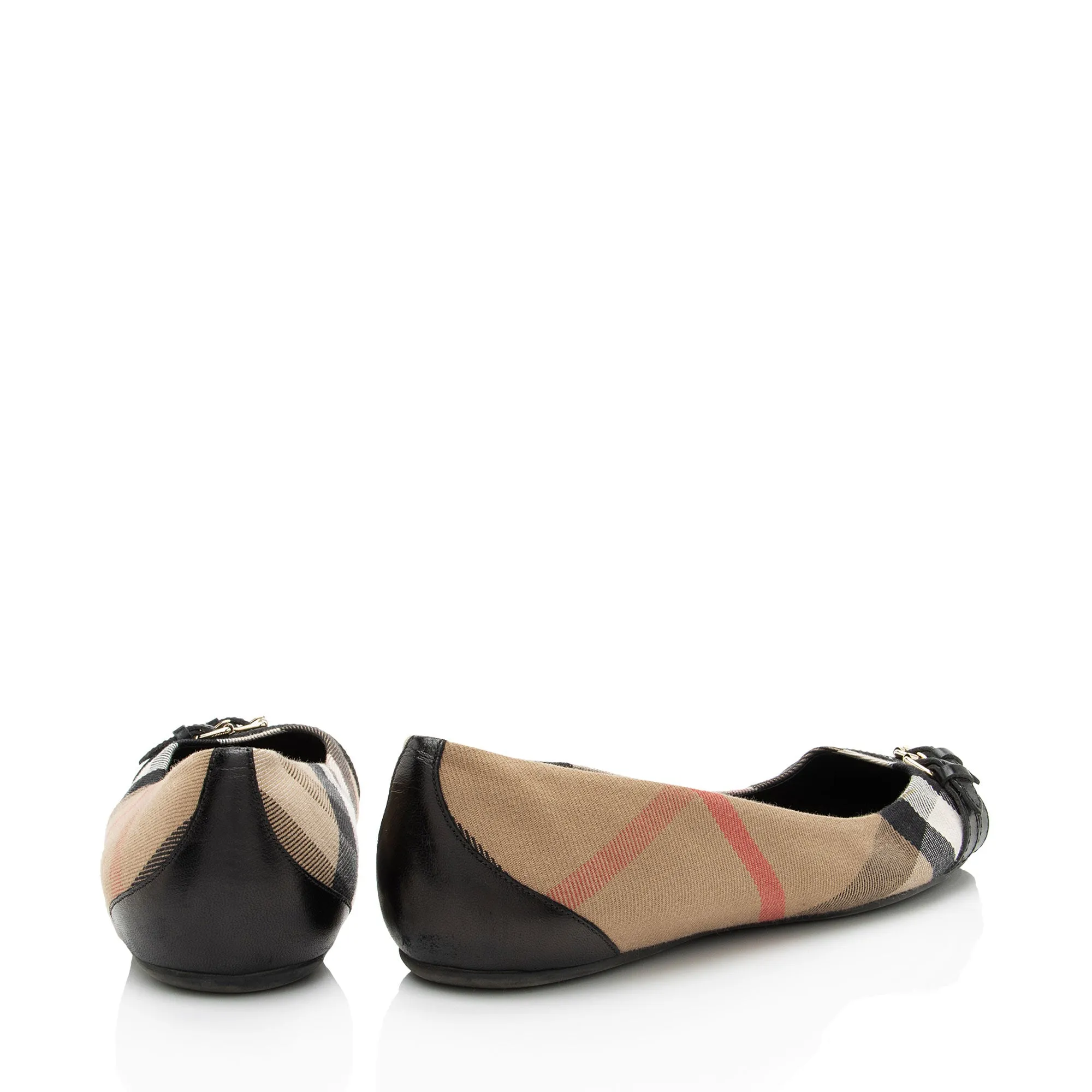 Burberry House Check Bridle Avonwick Ballerina Flats
