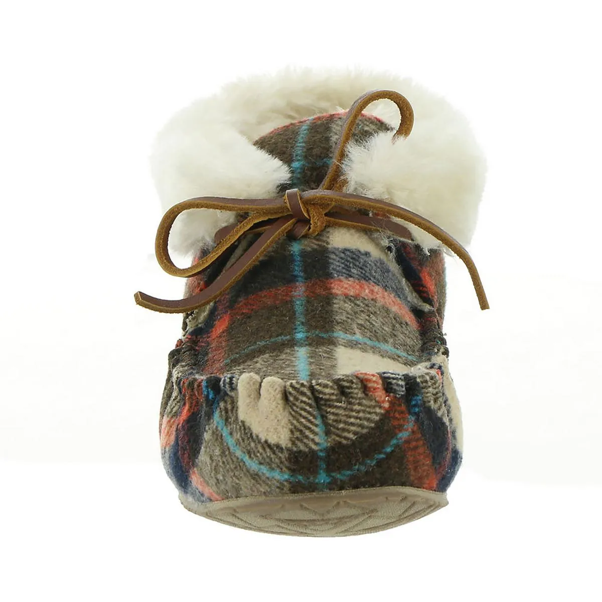 Cabin Bootie Womens Bow Faux Fur Lined Moccasins