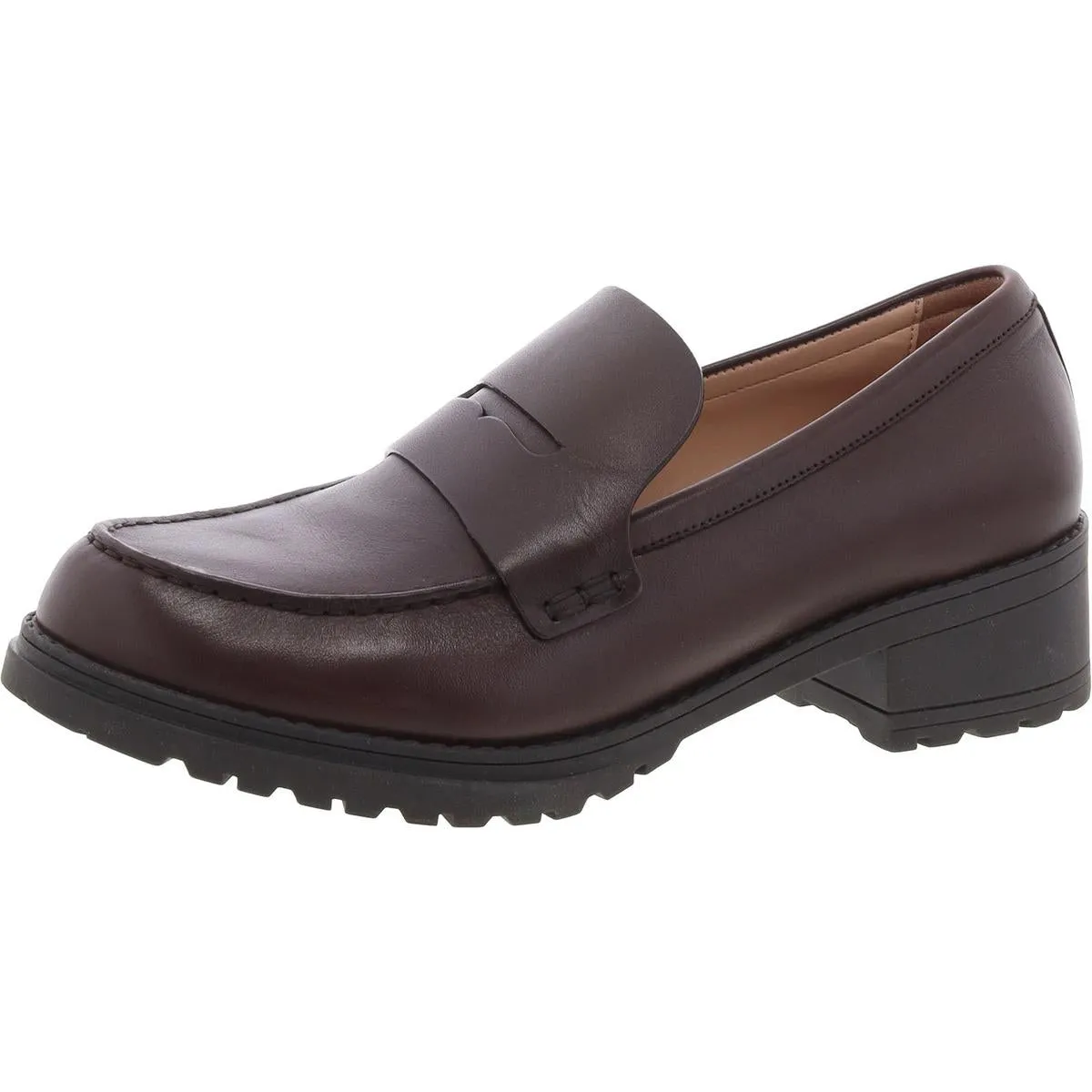 Camea Womens Leather Slip-On Loafers
