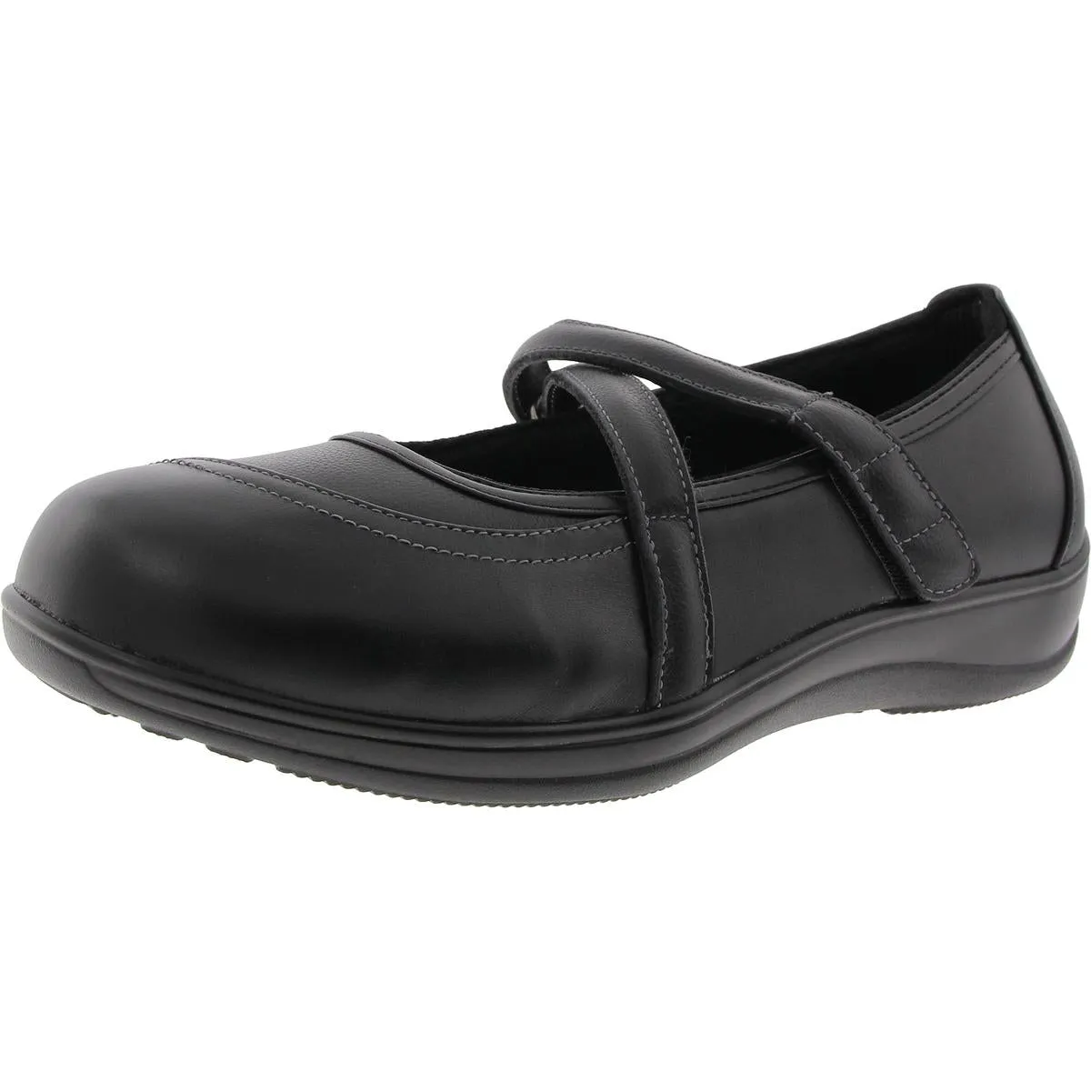 Celina Womens Padded Insole Leather Mary Janes