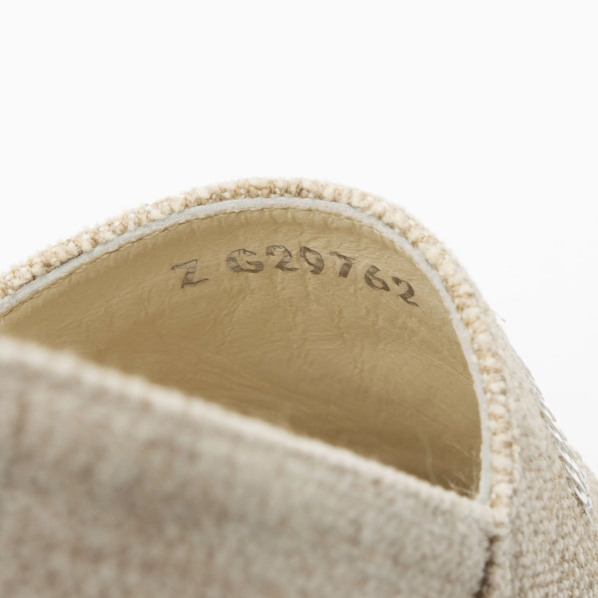 Chanel Linen Sequin CC Espadrilles