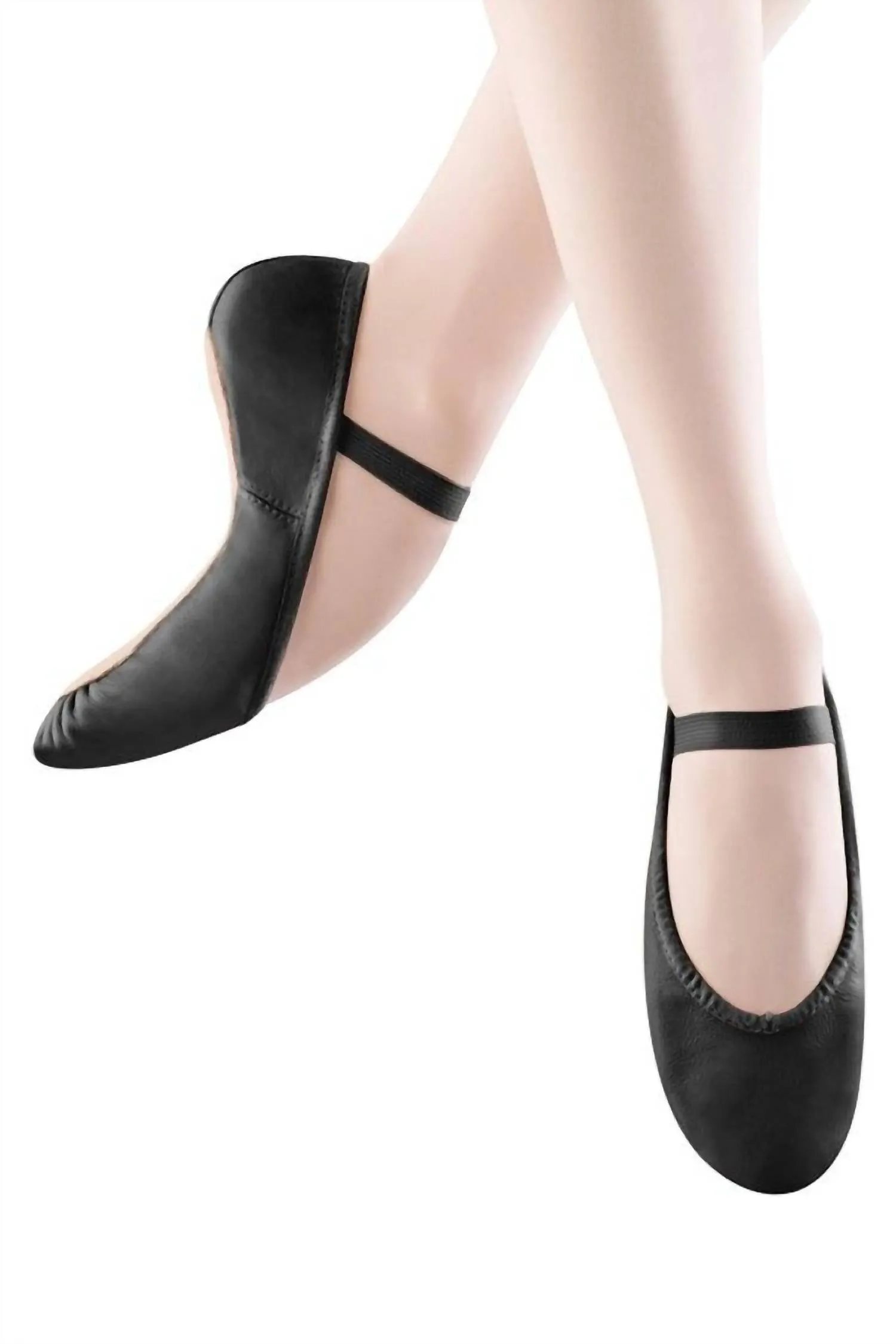 Child Dansoft Leather Ballet Shoe In Black