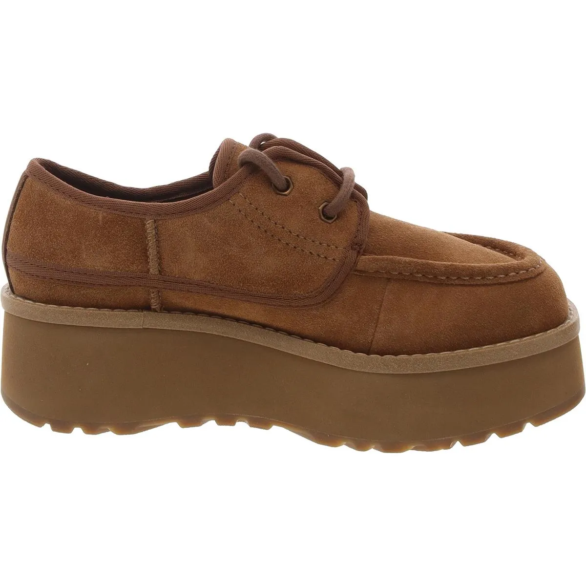 Cityfunc Womens Lace-Up Suede Oxfords