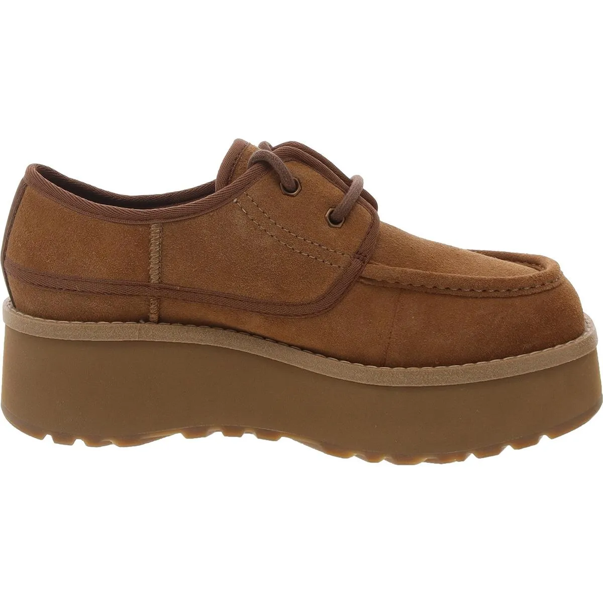 Cityfunc Womens Lace-Up Suede Oxfords