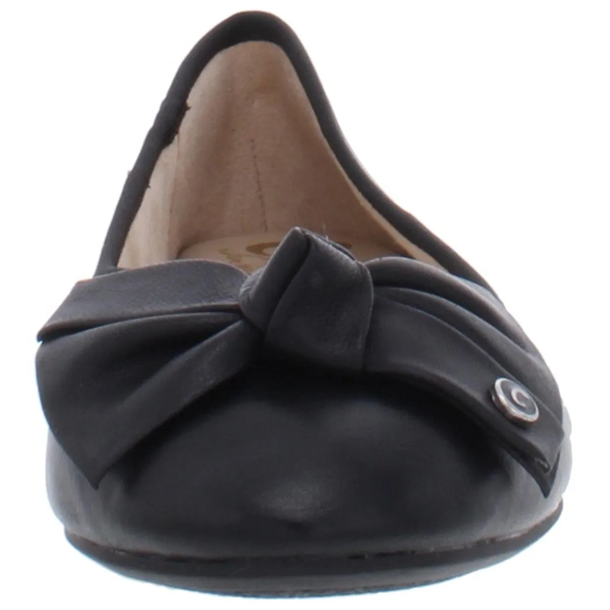 Connie Womens Bow Slip On Ballet Flats