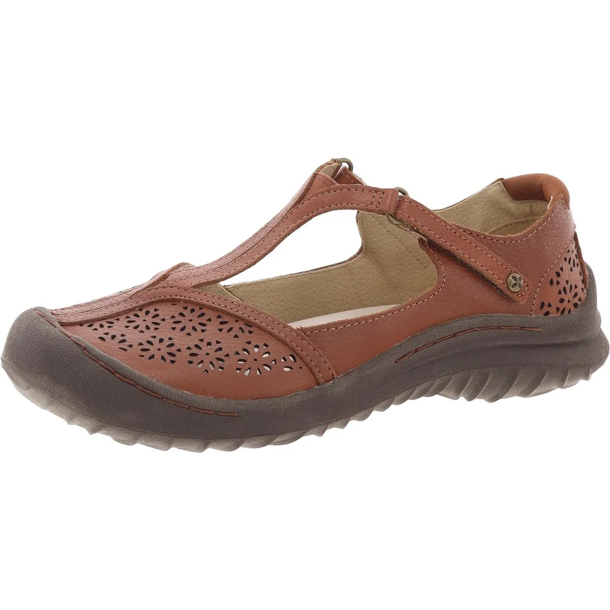 Creek Womens Leather Slip On Mary Janes