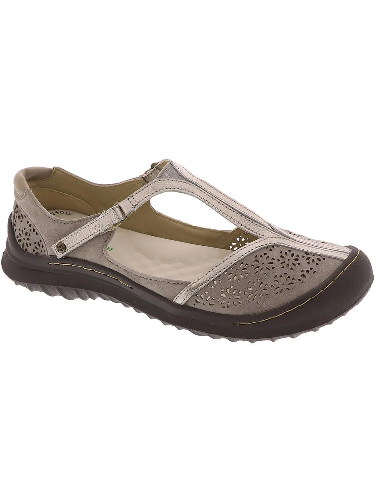 Creek Womens Leather Slip On Mary Janes